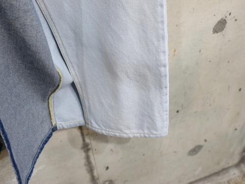 SPLICING DENIM PANTのレディース