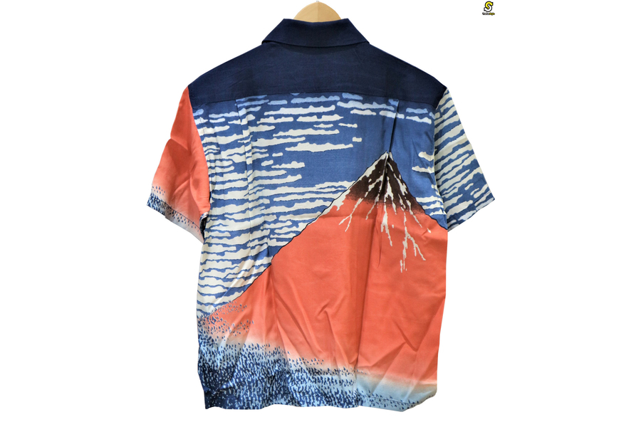SAPEur RED FUJI 葛飾北斎 HEAD サプール ブラック XL SS38468 サンサーフ SUN SURF×葛飾北斎 HAWAIIAN SPECIAL