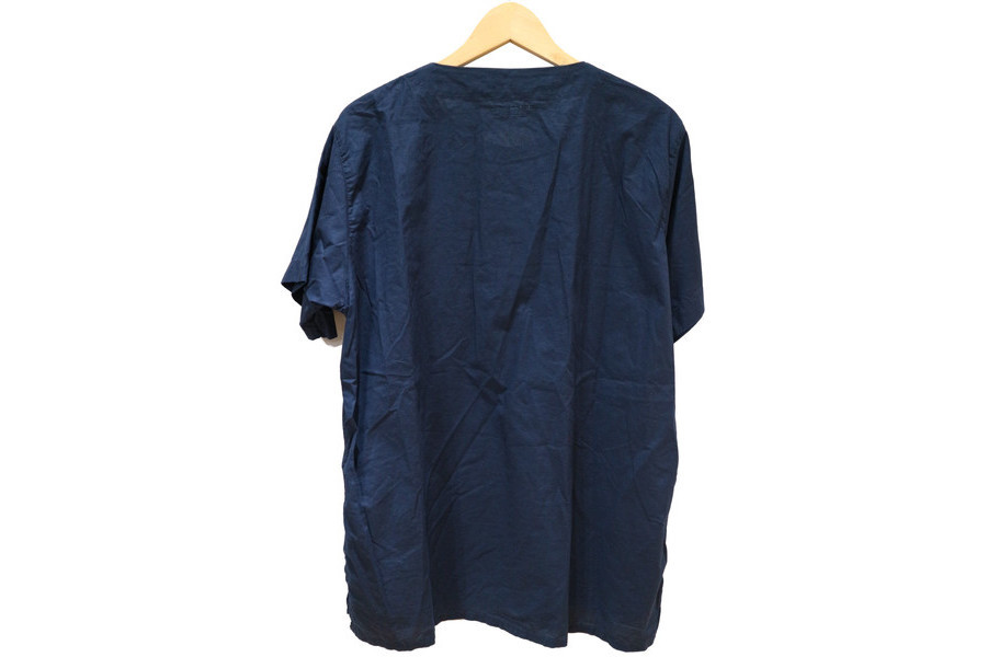 EngineeredGarments Med shirt ストライプ　XL Engineered Garments Med Shirt Stripe XL Blue Cotton Button