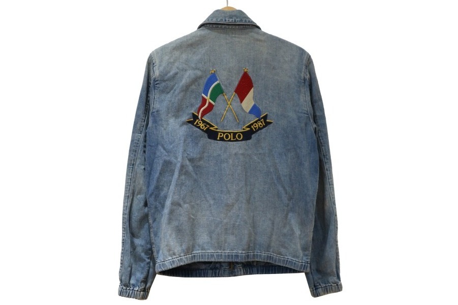 【S】POLO CROSS FLAG DENIM JACKET