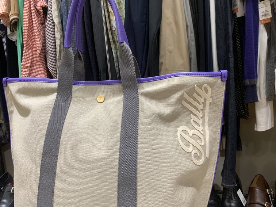 【美品】BALLY キャンバストートバッグ ブラック