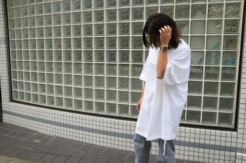 ビッグTシャツのオーバーサイズ