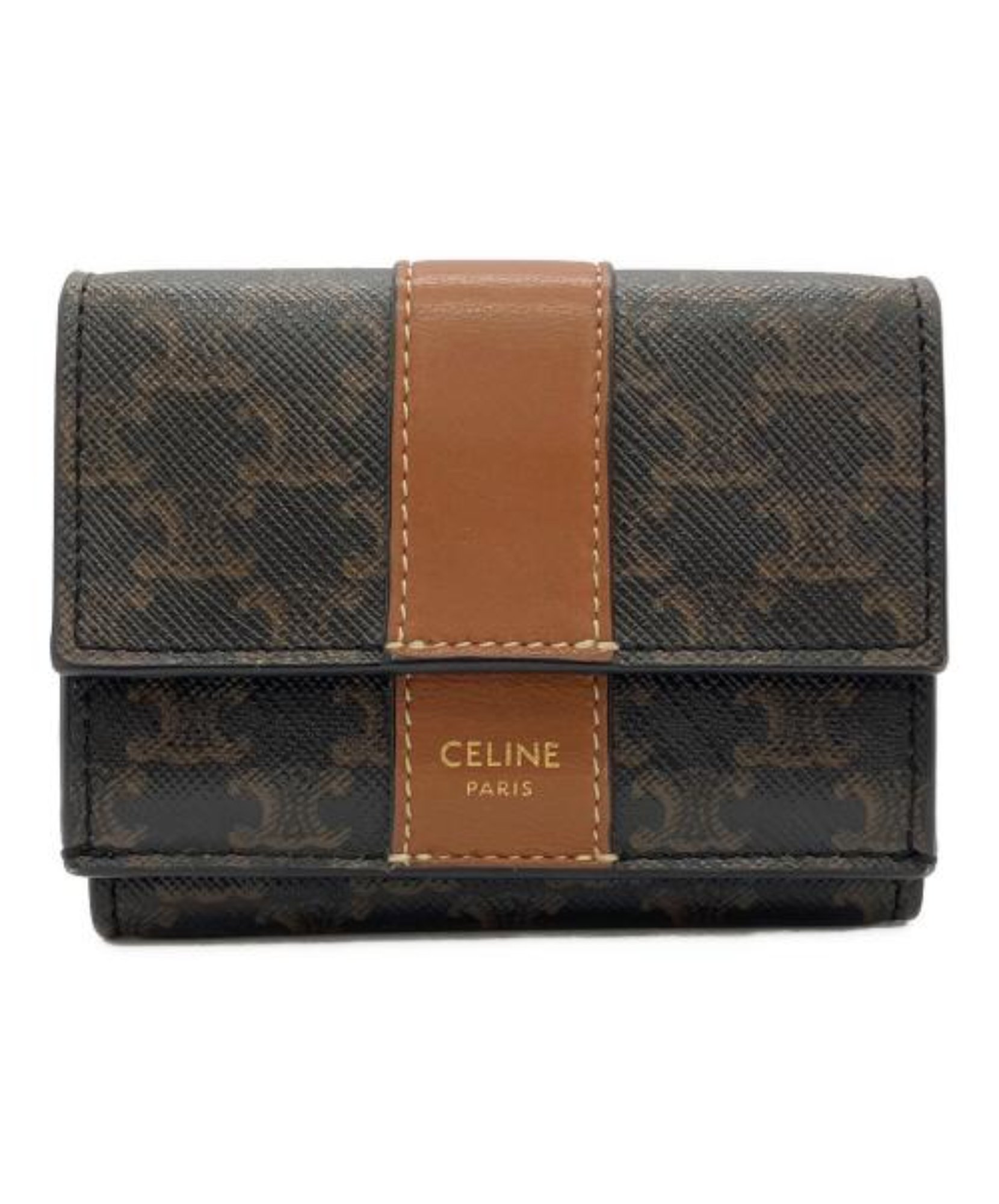 n*1様 CELINE (セリーヌ) 財布 スモールトリフォールウォレット CELINE / セリーヌ】スモールトリフォールドコンパクトウォレット | 掌