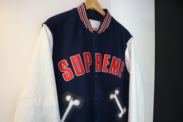 supreme 18aw varsity jacket