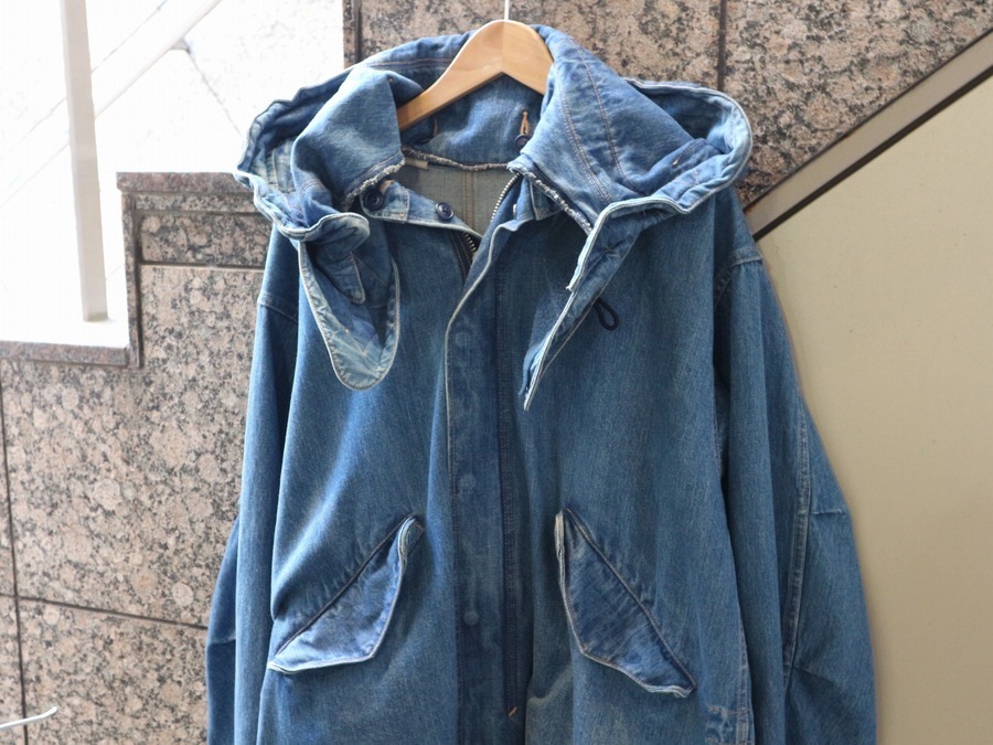 UNUSED15AW 13.5oz Denim Parka デニムモッズコート