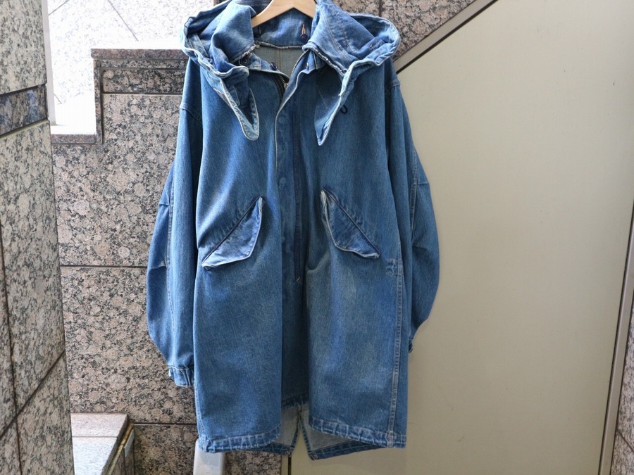 UNUSED15AW 13.5oz Denim Parka デニムモッズコート