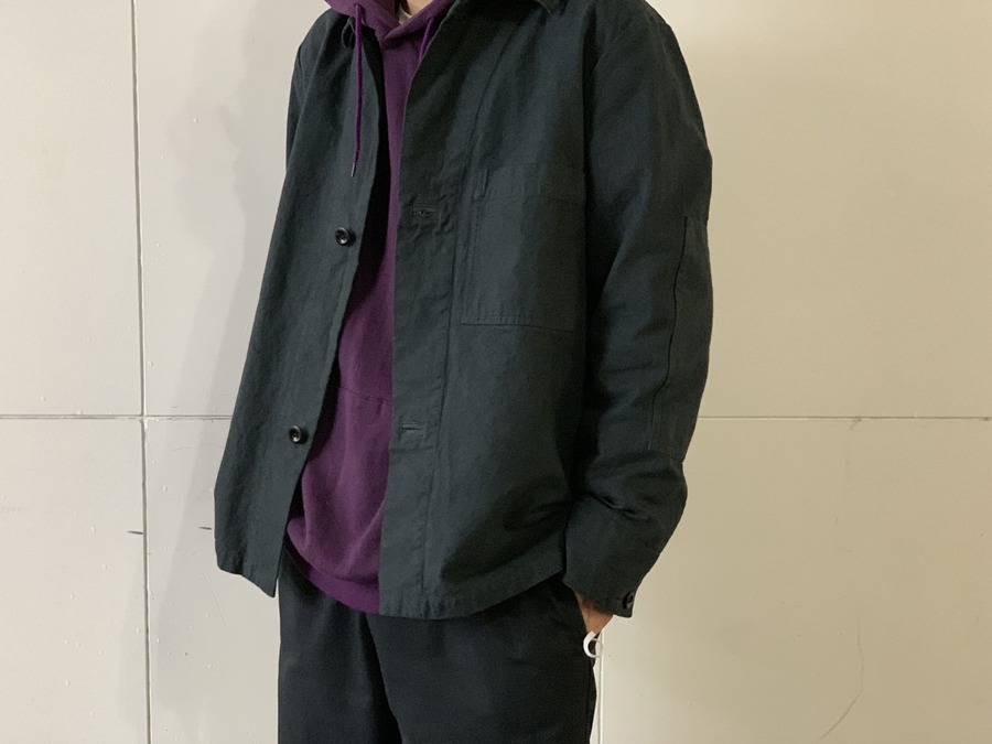 MHL. マーガレットハウエル カバーオール JKT Sサイズ ネイビー MARGARET HOWELL マーガレットハウエル 596-2110502 MHL