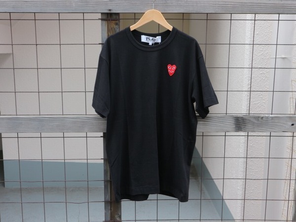 PLAY COMME des GARCONS ダブルハート ワッペン Tシャツ