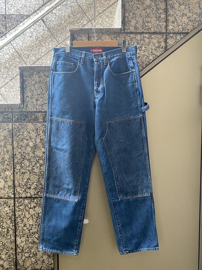 SUPREME/シュプリーム】18FW Diamond Stitch Carpenter Jeans 