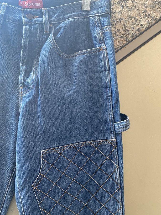 SUPREME/シュプリーム】18FW Diamond Stitch Carpenter Jeans
