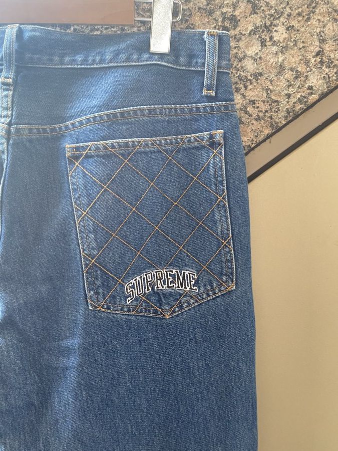 SUPREME/シュプリーム】18FW Diamond Stitch Carpenter Jeans