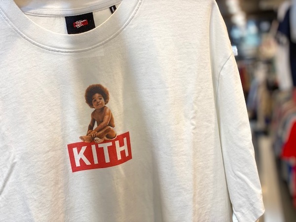 【2回着用】KITH Biggie box logo baby tee Lサイズ