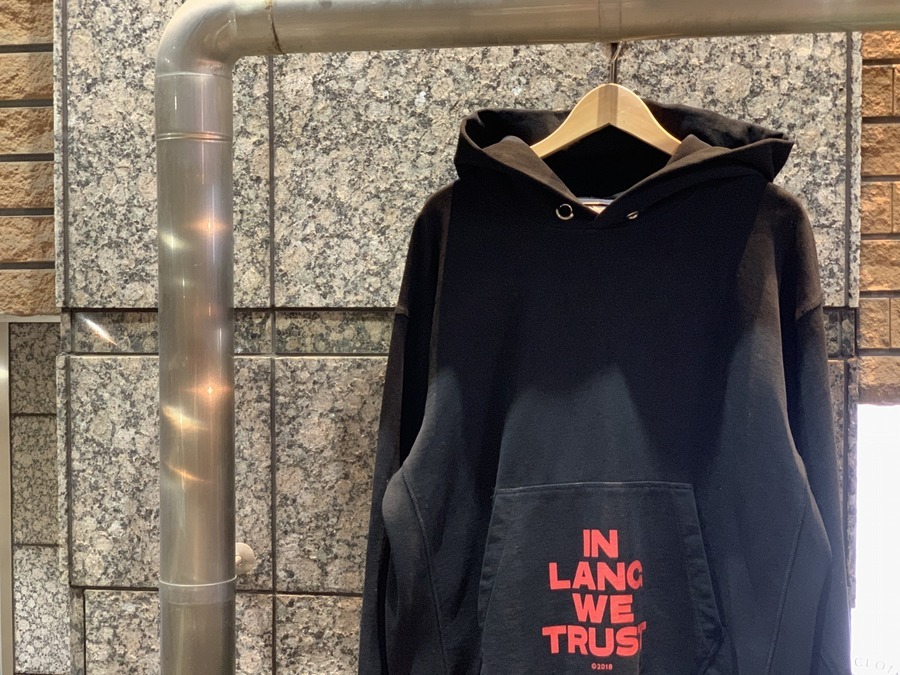 HELMUT LANG/ヘルムートラング】18SS INDEX HOODIE プルオーバー