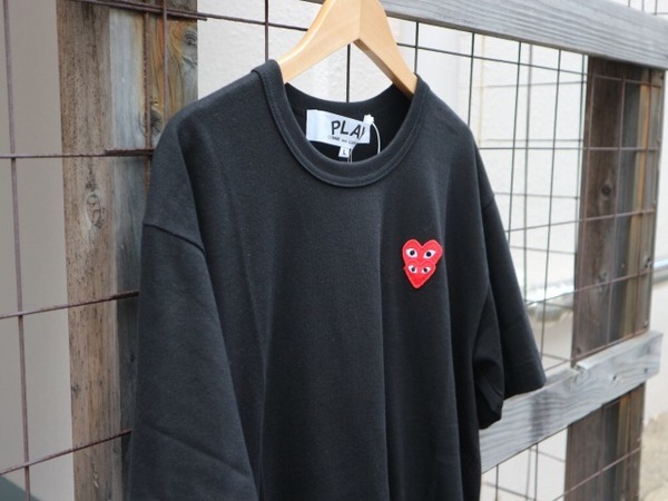 PLAY COMME des GARCONS ダブルハート ワッペン Tシャツ