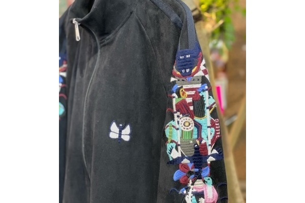 chaos embroidery suede track jacket 20AW CHAOS EMBROIDERY SUEDE