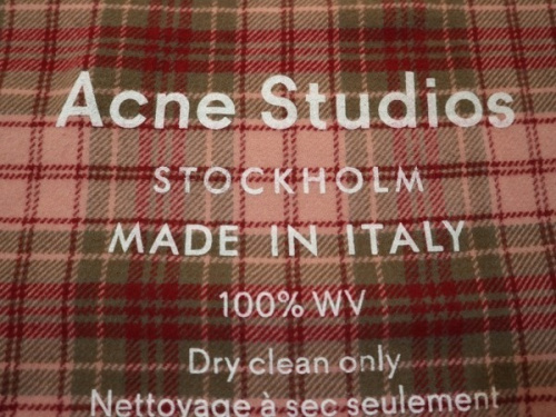 インポートブランドのacne studios