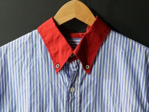 プラダのクレリックストライプシャツ