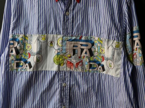 クレリックストライプシャツのシャツ