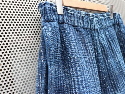 SASHIKO LIGHT SHORTSの刺し子
