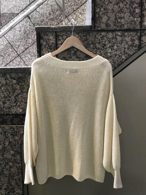 スローブ イエナのテープヤーン片畦プルオーバー