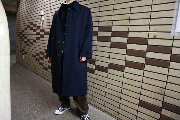 comme des garcons homme ネイビースプリングコート