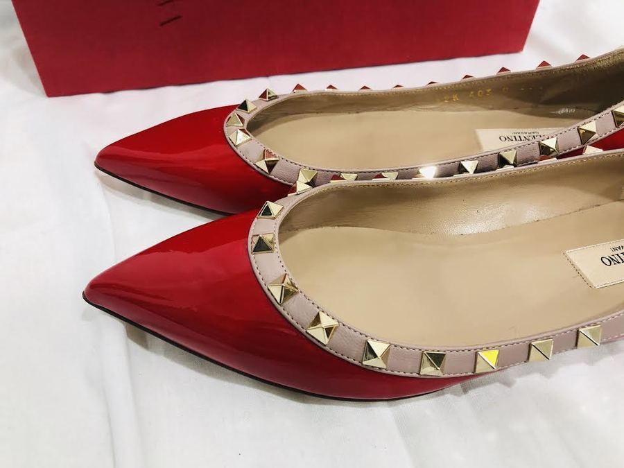 VALENTINO/ヴァレンティノ ロックスタッズパテントバレリーナパンプス 