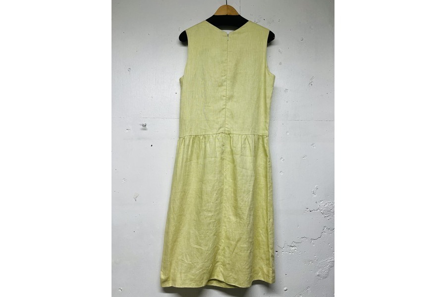 ヴィンテージ シャネル CHANEL リネン ノースリーブ ワンピース