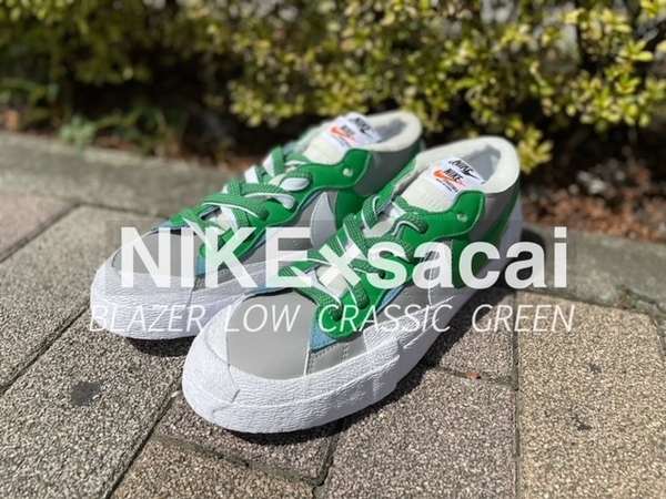 NIKE ナイキ SACAI サカイ BLAZER LOWブレザー グリーン