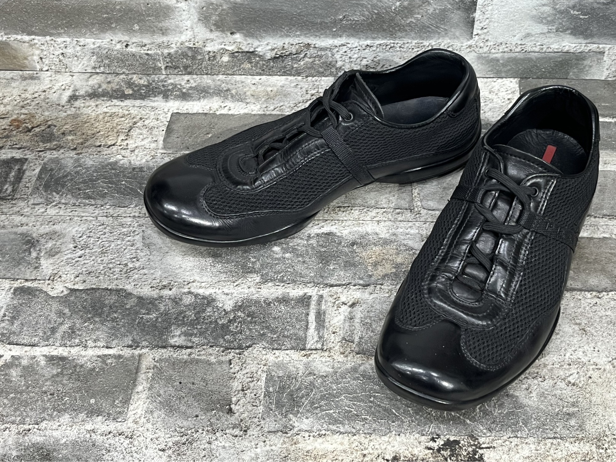 prada sport レザー スニーカー archive PRADA SPORTS レザースニーカー ドローコード アーカイブ プラダ