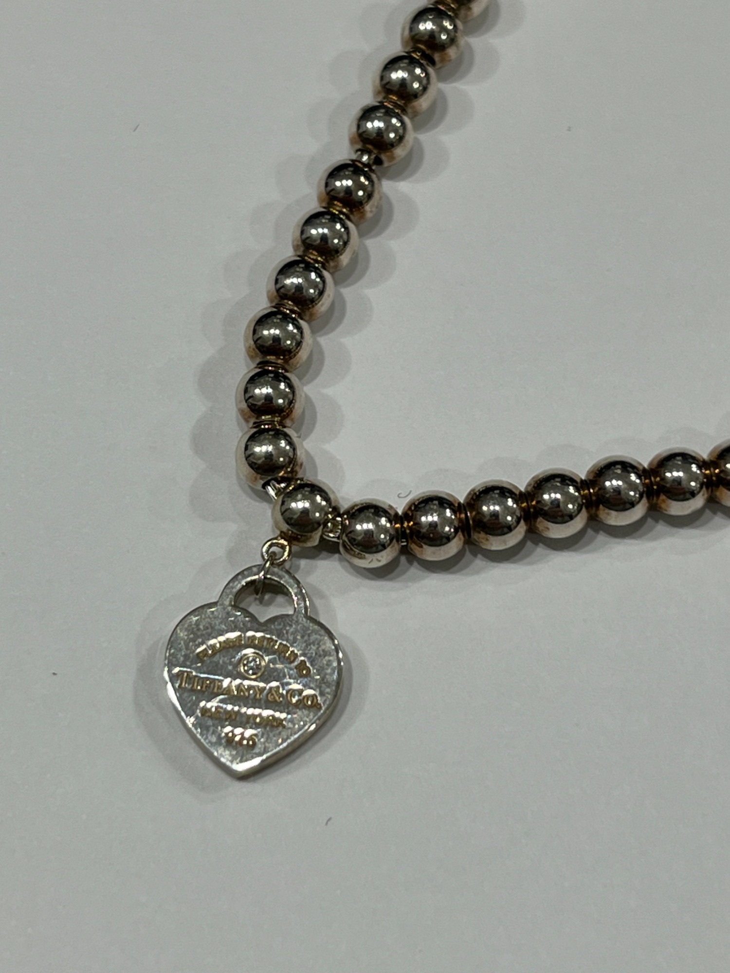 TIFFANY & Co.】ブルー ハート タグ ビーズ ブレスレットを買取入荷