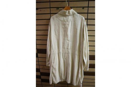 ダントンのリネン混ショップコート