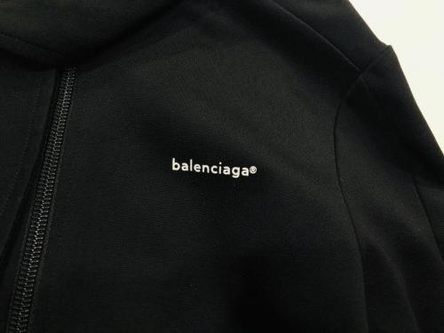 バレンシアガのスカーフカラージップアップジャージーブルゾン