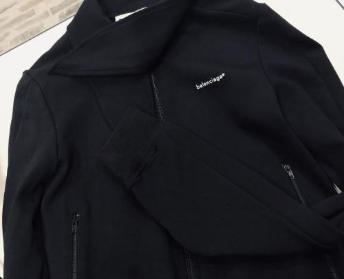 スカーフカラージップアップジャージーブルゾンのレディース