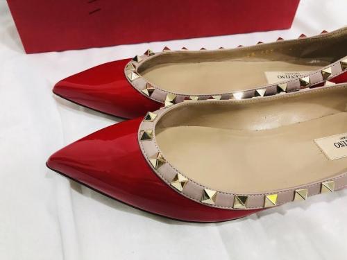 ロックスタッズパテントバレリーナパンプスのレディース