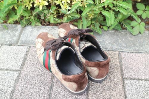 グッチのシェリーライン　GGキャンバス　スニーカー