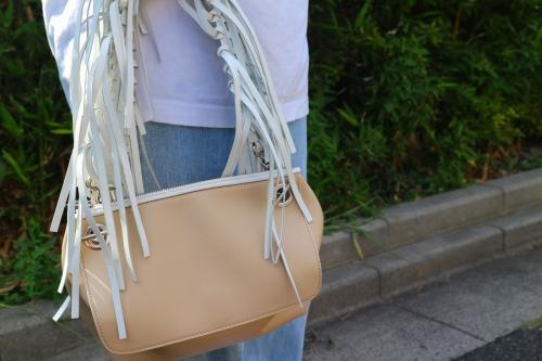 ミチノパリのフリンジワンショルダーバッグ