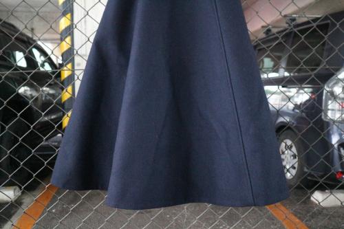 ウールフレアスカートのマーメイドスカート