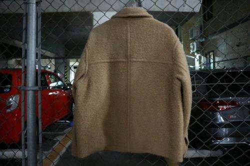 オーラリーのBABY CAMEL BRUSHED MELTON BLOU