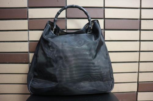 メッシュハンドバンブートートバッグのレディース