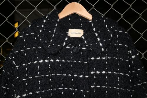 モノトーンツイードコートの富士見台店