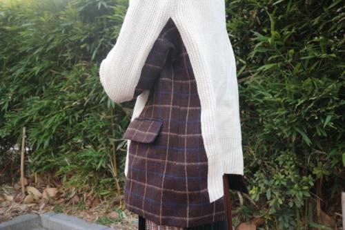 サカイのWindowpane Pullover