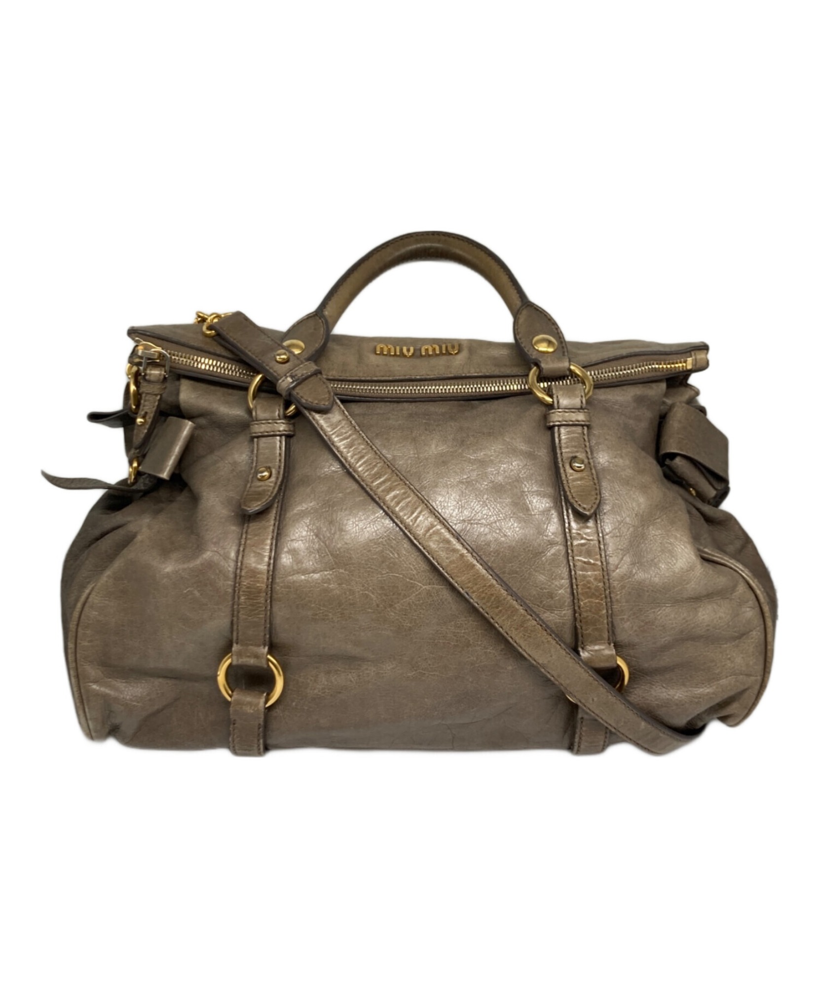 miu miu サイドリボンバッグ 大きめ miu miu サイドリボンバッグ 大きめ