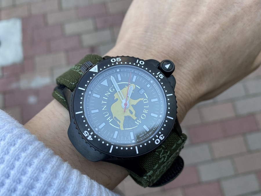 最新作の 希少 ハンティング 腕時計 ワールド - 腕時計(アナログ 