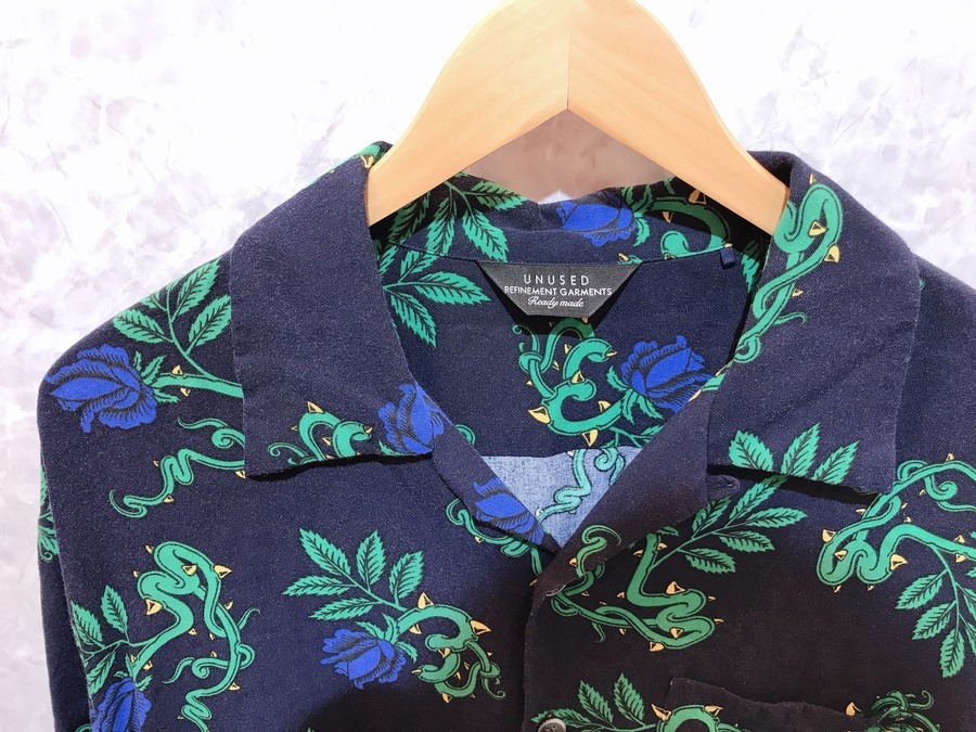 UNUSED/アンユーズド】18SS Rose Pattern Short Sleeve Shirt入荷致し ...