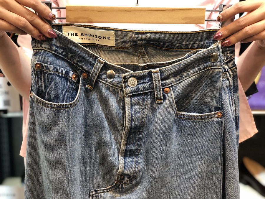 THE SHINZONE/ザ シンゾーン】よりリメイクデニムスカートが入荷致し  