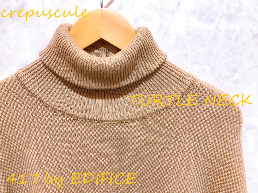 Crepuscule クレスプキュール 417別注 Turtle Neck入荷致しました 09 25発行