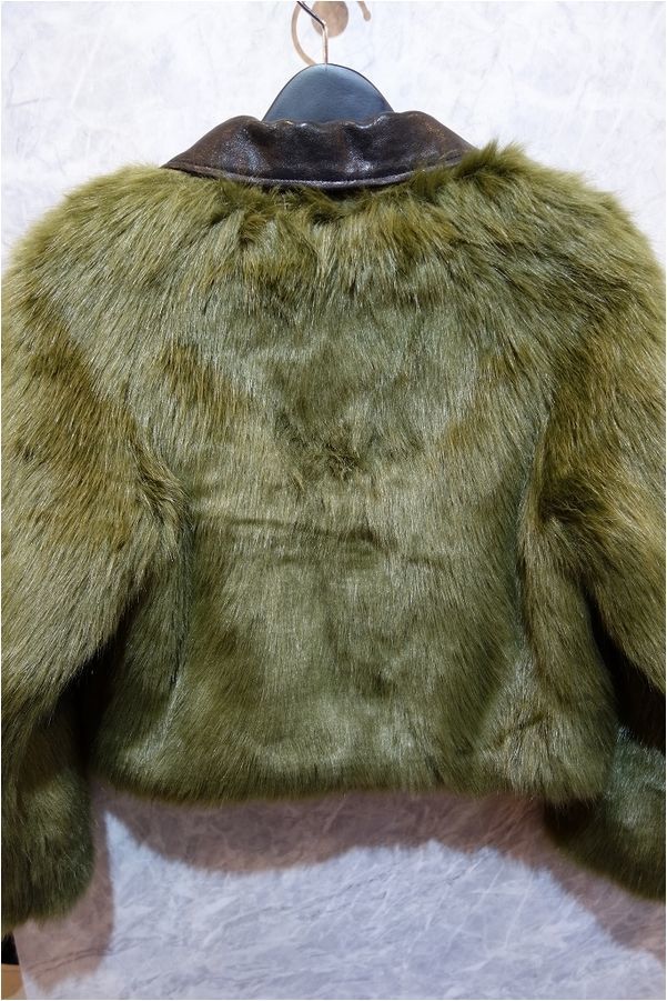 そのの ★AMERI FUR DOCKING RIDERS JKカーキ完売 FUR DOCKING RIDERS JK（新品☆5万☆AMERI FUR DOCKING RIDERS