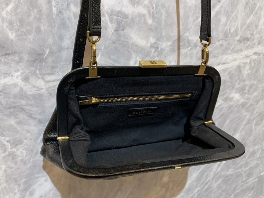 BALENCIAGA CLOUD XS ショルダーバッグ 618895 BALENCIAGA 618895 Cloud XS logo cloud Bag Pouch Bicolor 2WAY