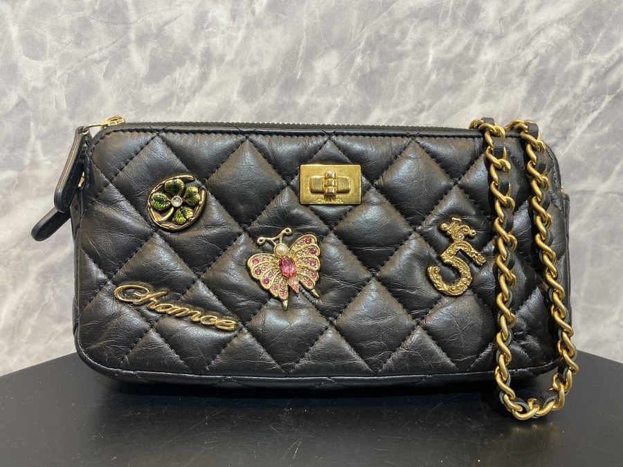 CHANEL/シャネル】ラッキーチャームチェーンショルダーバッグが買取 