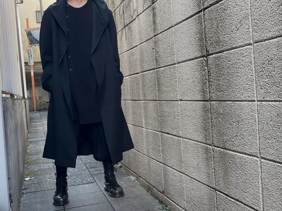 ヨウジヤマモト　3BUTTON DOUBLE HOODED COAT 20AW Yohji Yamamoto & Ground Y 2024-25AW Coat Styling -FASCINATE